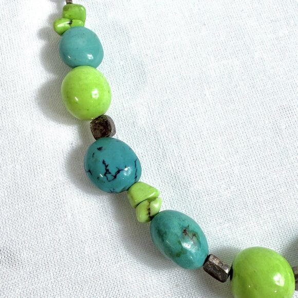 Baroni Designs Sterling Silver 925 Howlite Necklace - Picture 5 of 7